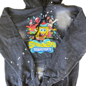 NICKELODEON Sponge Bob Square Pants Hooded Sweatshirt Unisex Size Small